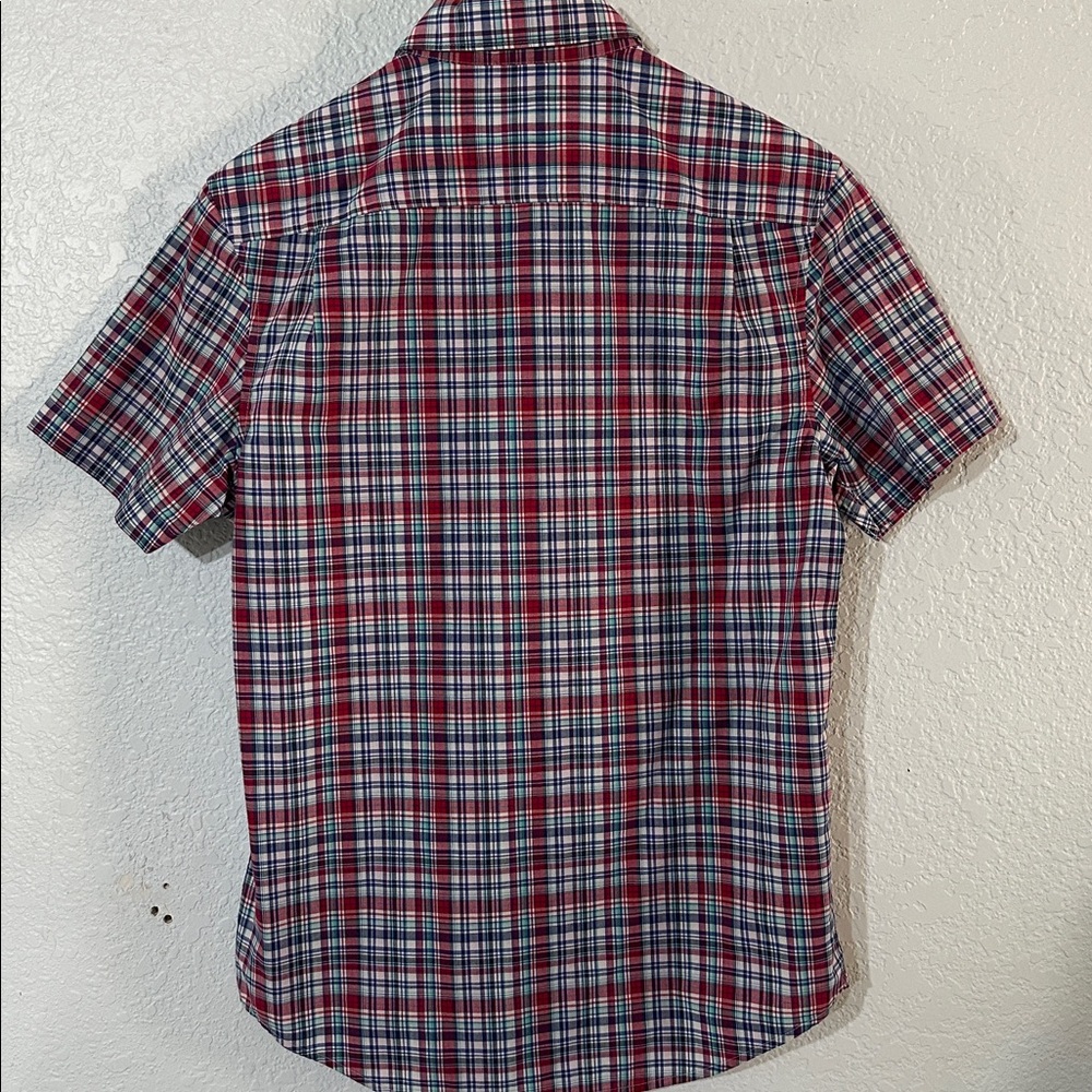 Original Penguin Red and Blue Plaid Shirt - Picture 6 of 10
